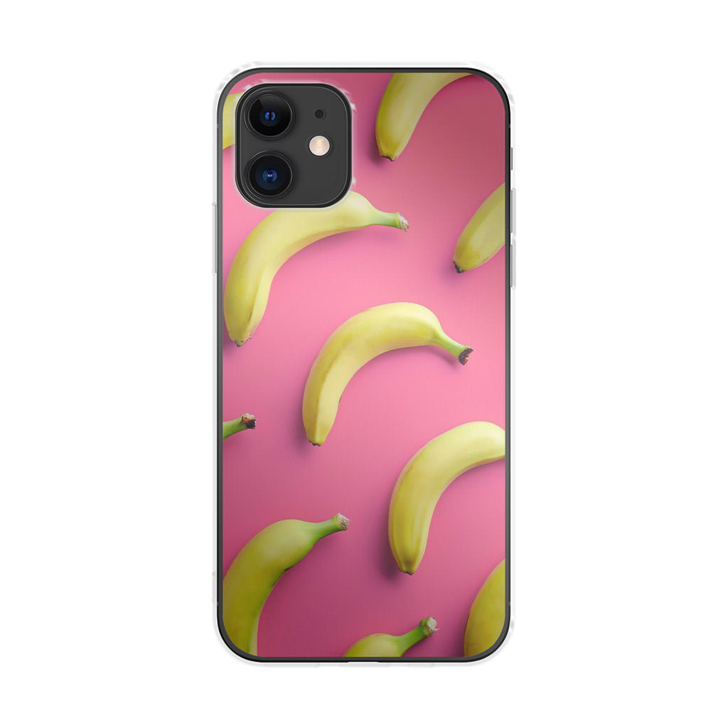 Real Bananas Fruit Pattern iPhone 12 Case