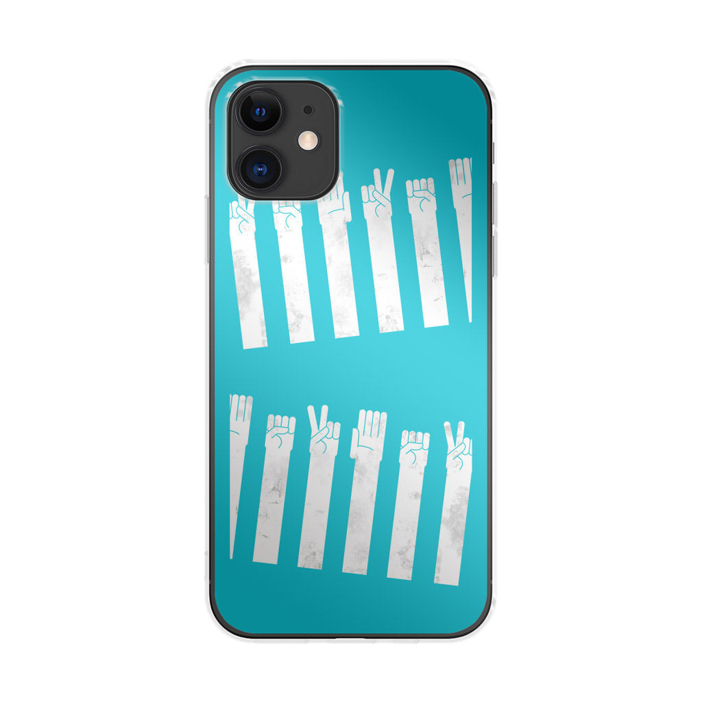 Rock Paper Scissors Zebra Crossing iPhone 11 Case