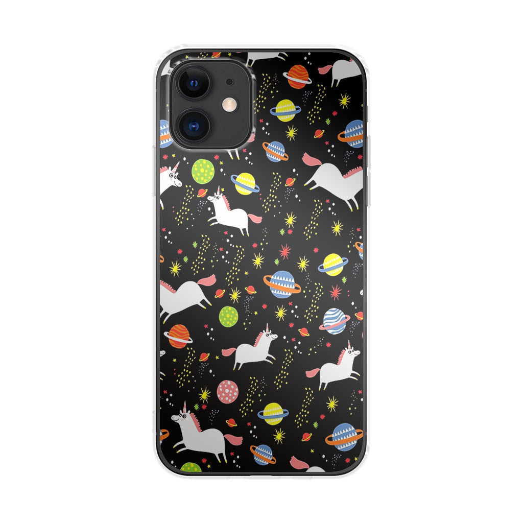 Space Unicorn Pattern iPhone 11 Case