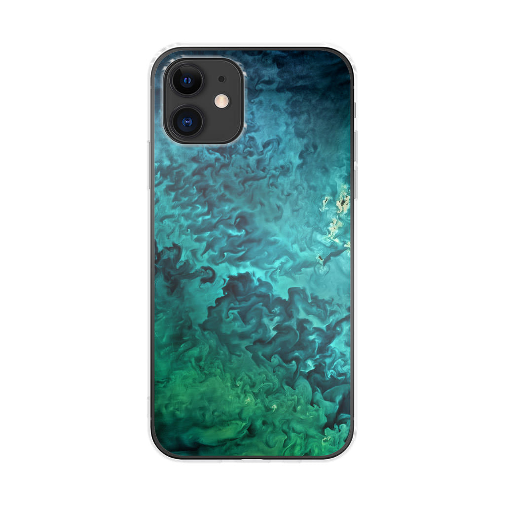 Swirls In The Yellow Sea iPhone 12 Case
