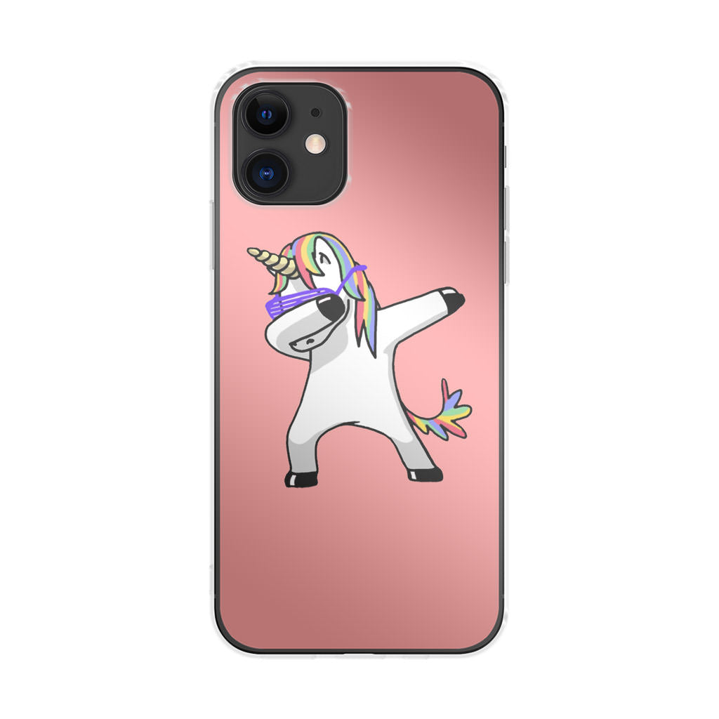 Unicorn Dabbing Pink iPhone 11 Case