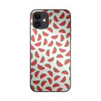 Watermelon Fruit Pattern White iPhone 12 Case