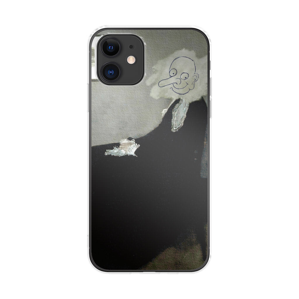 Whistler's Mother by Mr. Bean iPhone 12 Case