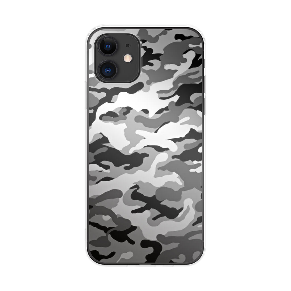 Winter Army Camo iPhone 12 mini Case