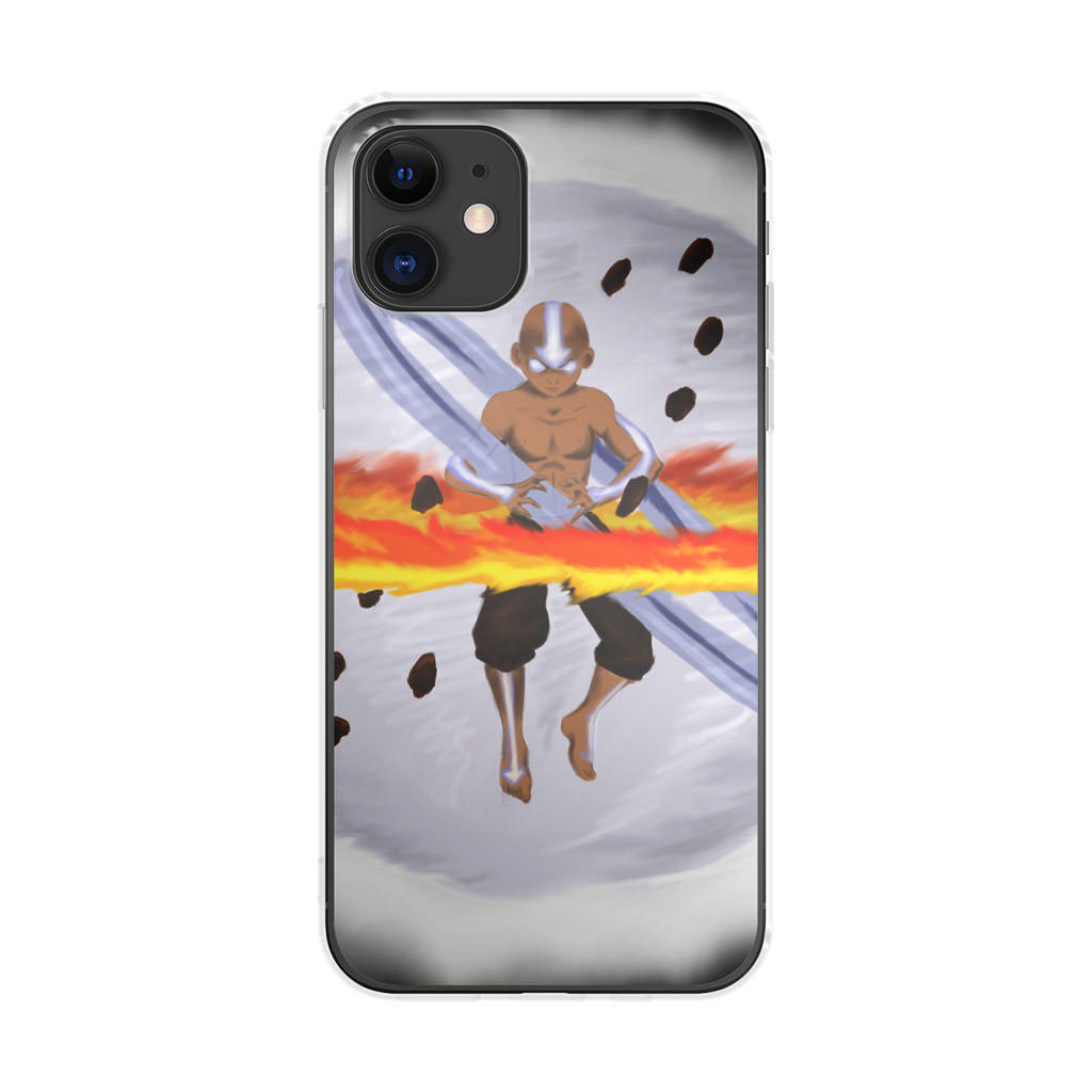 Avatar Aang Controls Four Elements iPhone 12 Case