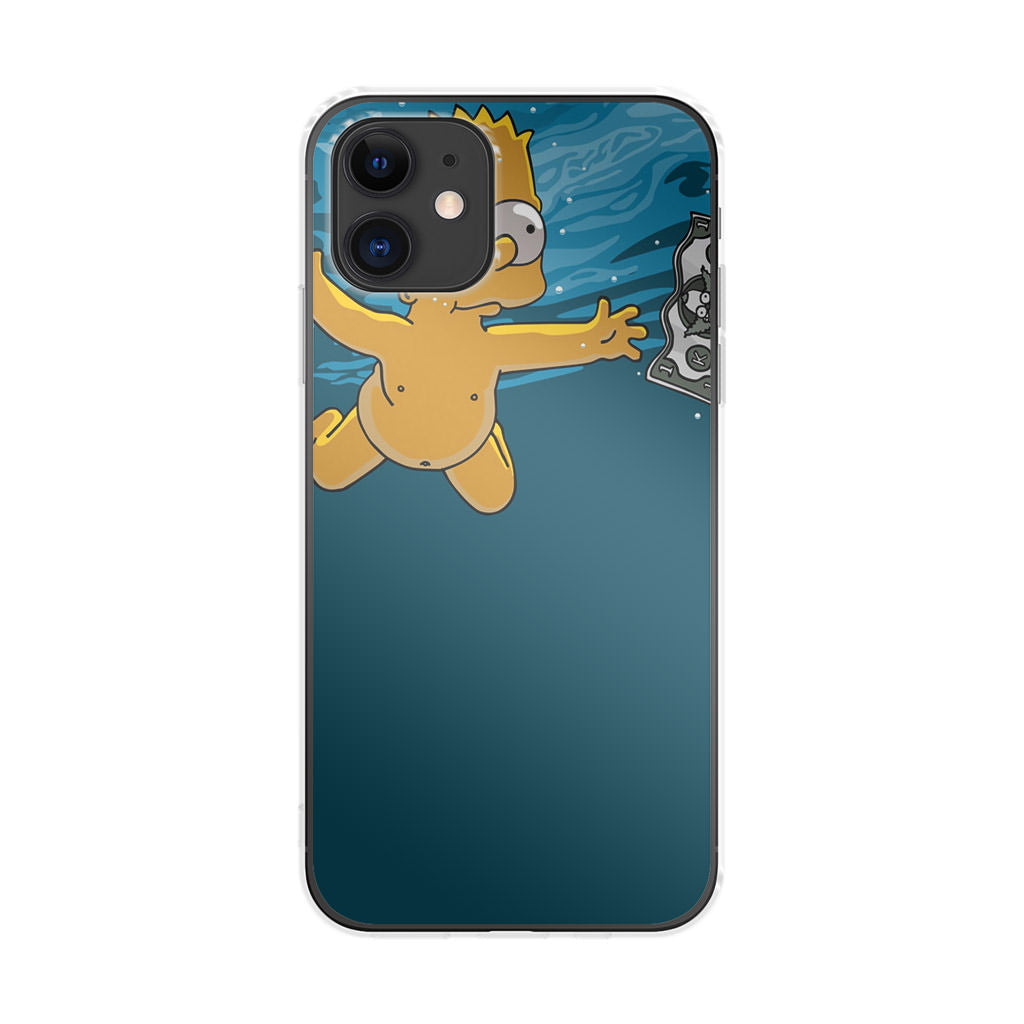 Bart Swimming For Money iPhone 12 mini Case