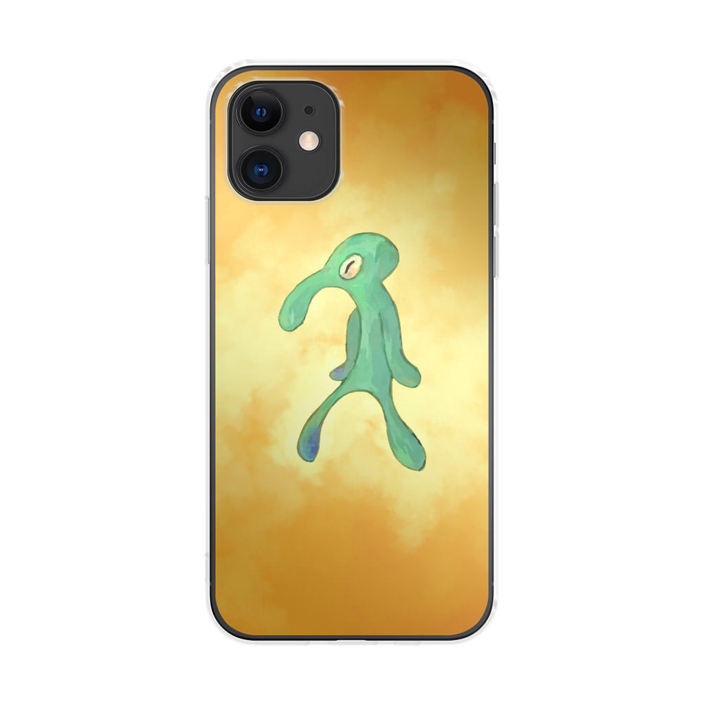 Bold and Brash Squidward Painting iPhone 12 mini Case