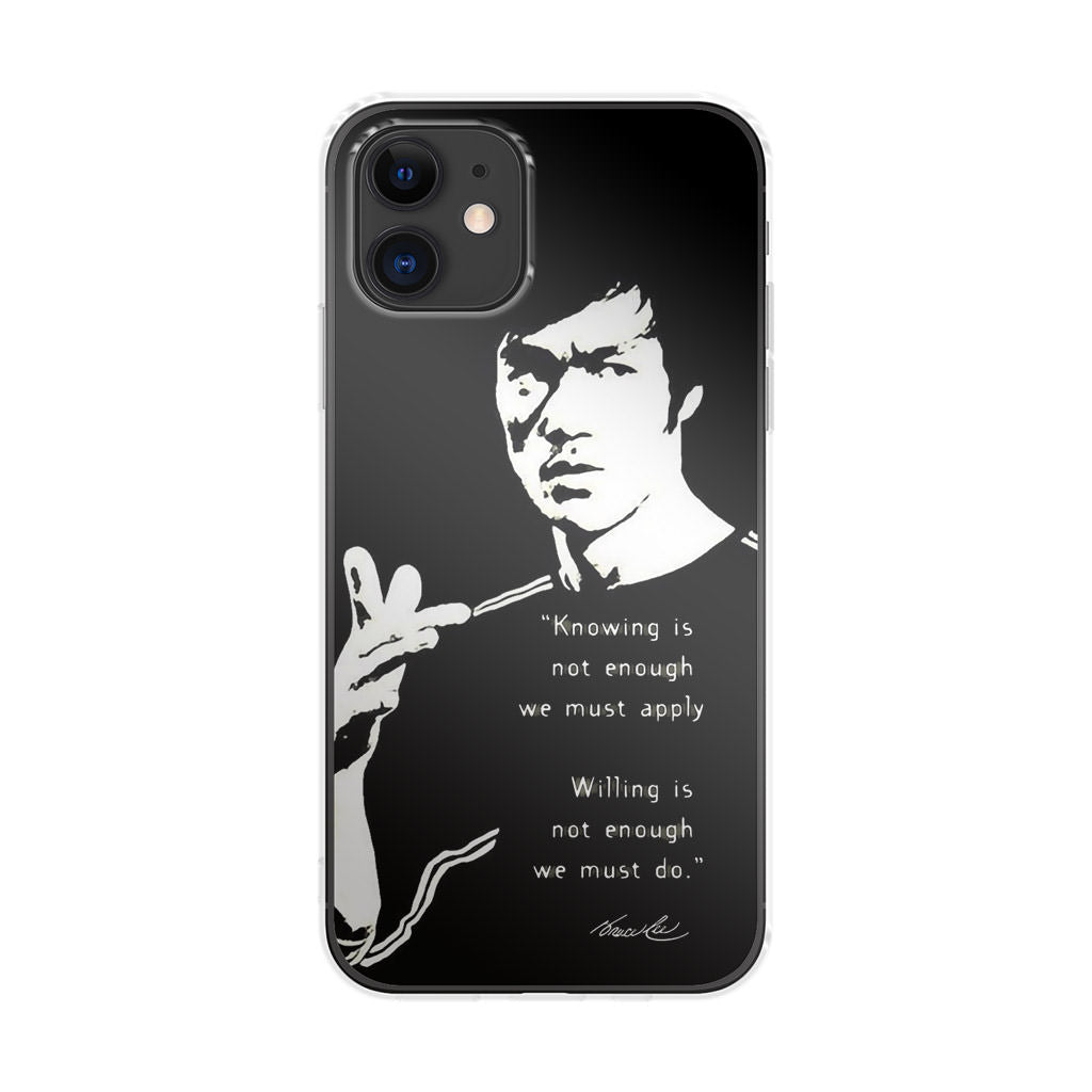 Bruce Lee Quotes iPhone 12 Case