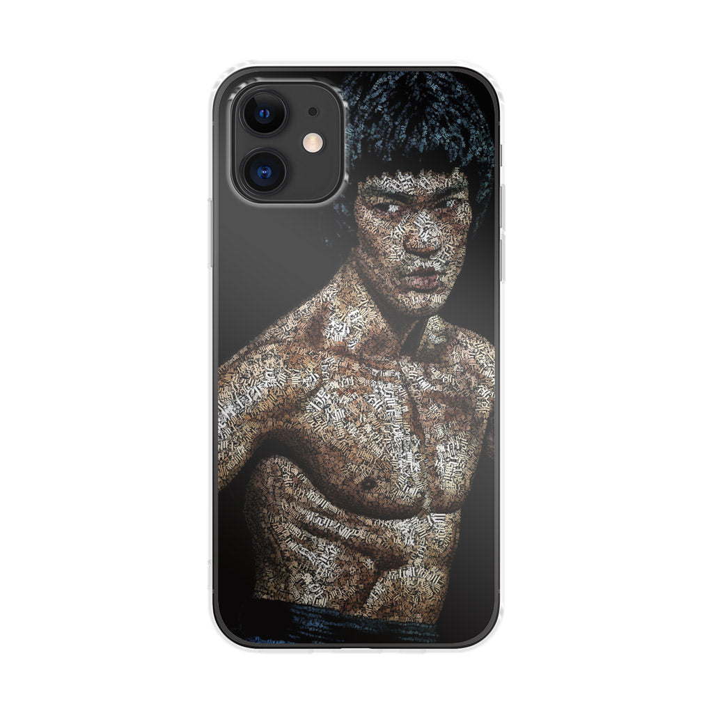 Bruce Lee Typograph iPhone 12 Case