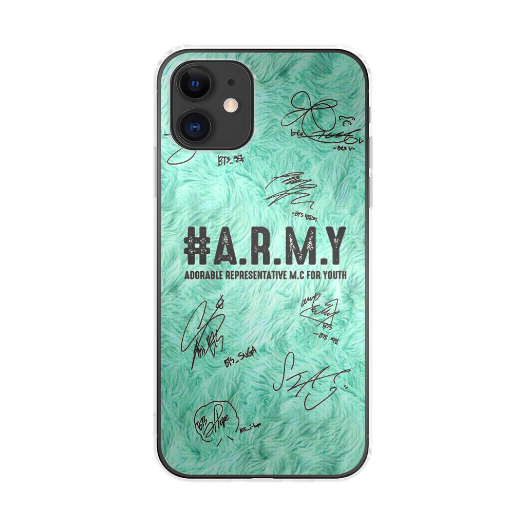 BTS Army Signature iPhone 12 Case