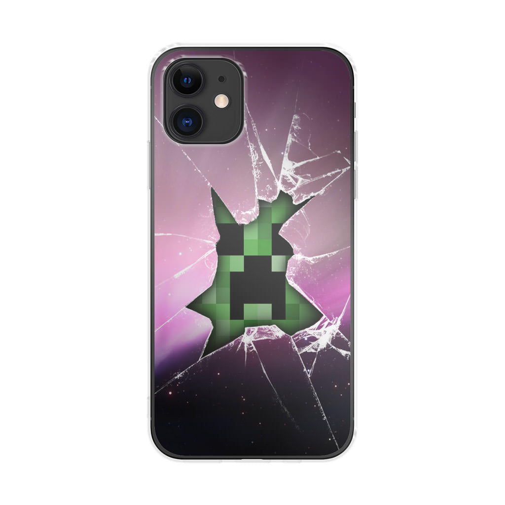 Creeper Glass Broken Violet iPhone 12 mini Case