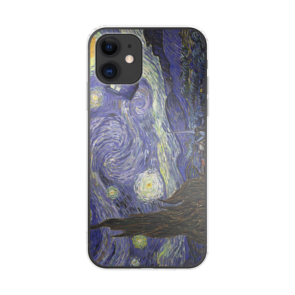 Dr Who Tardis In Van Gogh Starry Night iPhone 12 Case