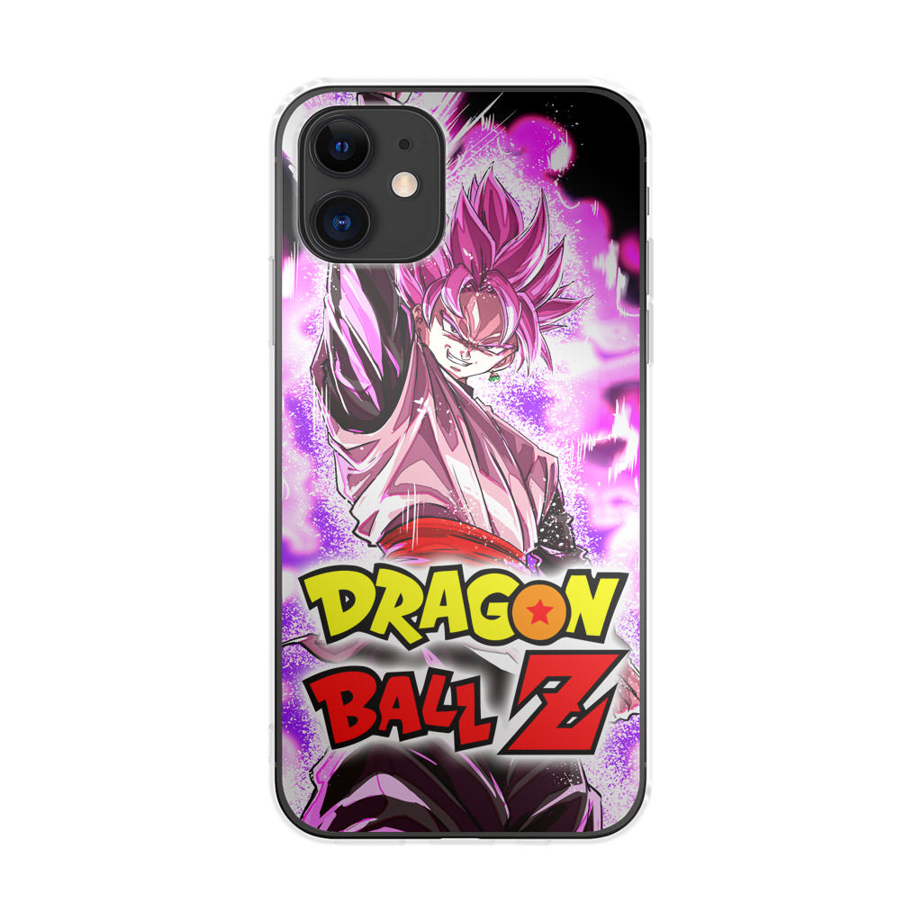 Dragon Ball Z Son Goku Black Rose Saiyan iPhone 12 Case