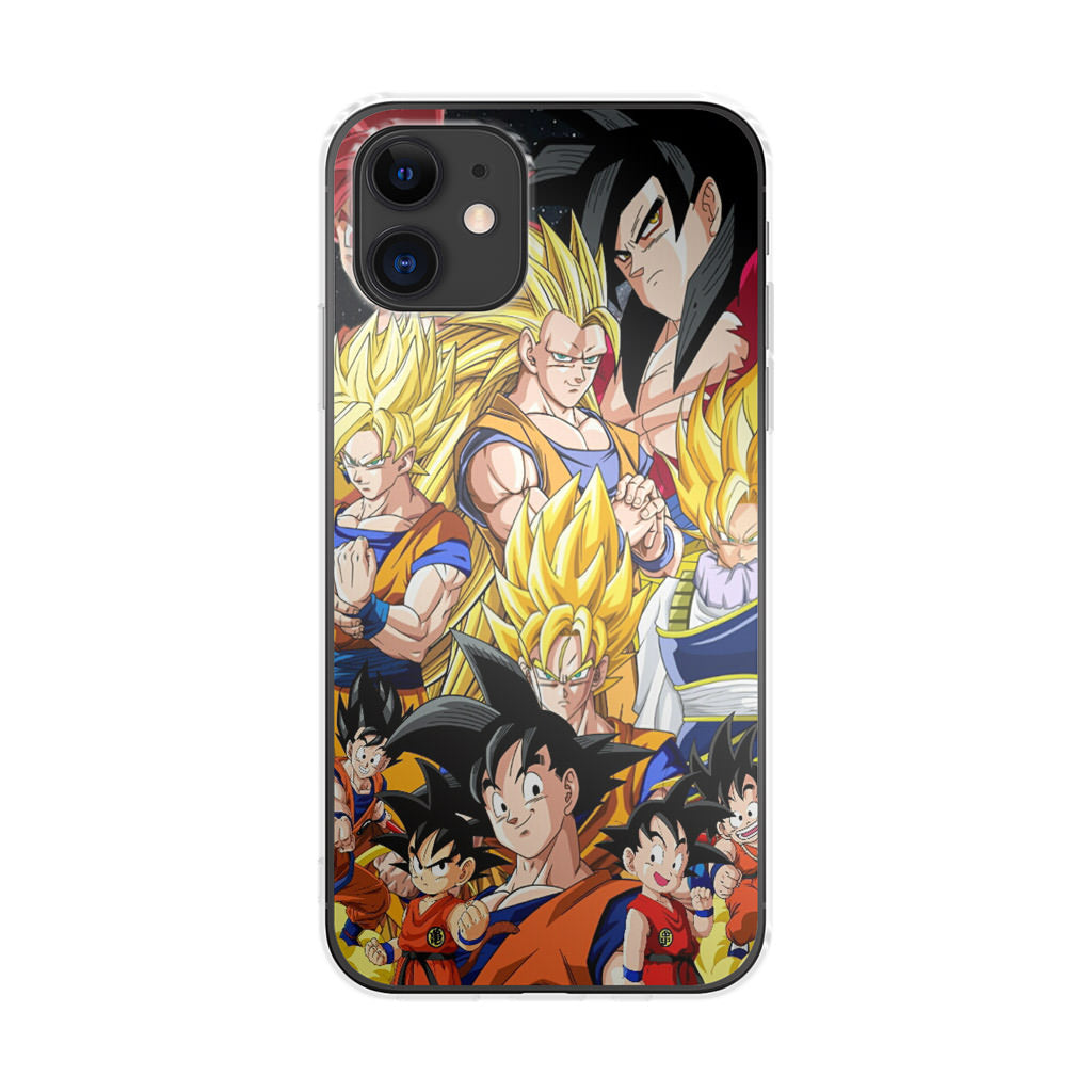 Dragon Ball Z Son Goku Transformation iPhone 12 Case