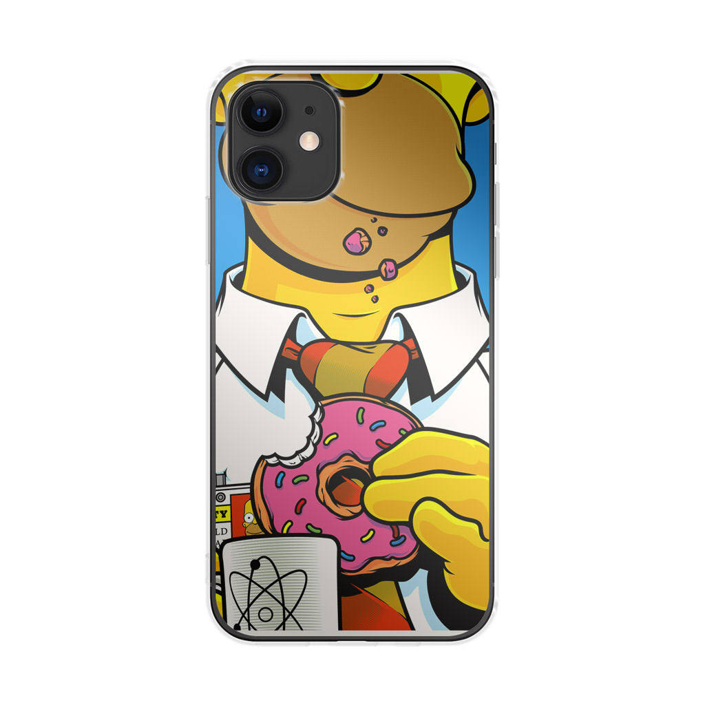 Homer Eats Donut iPhone 12 Case