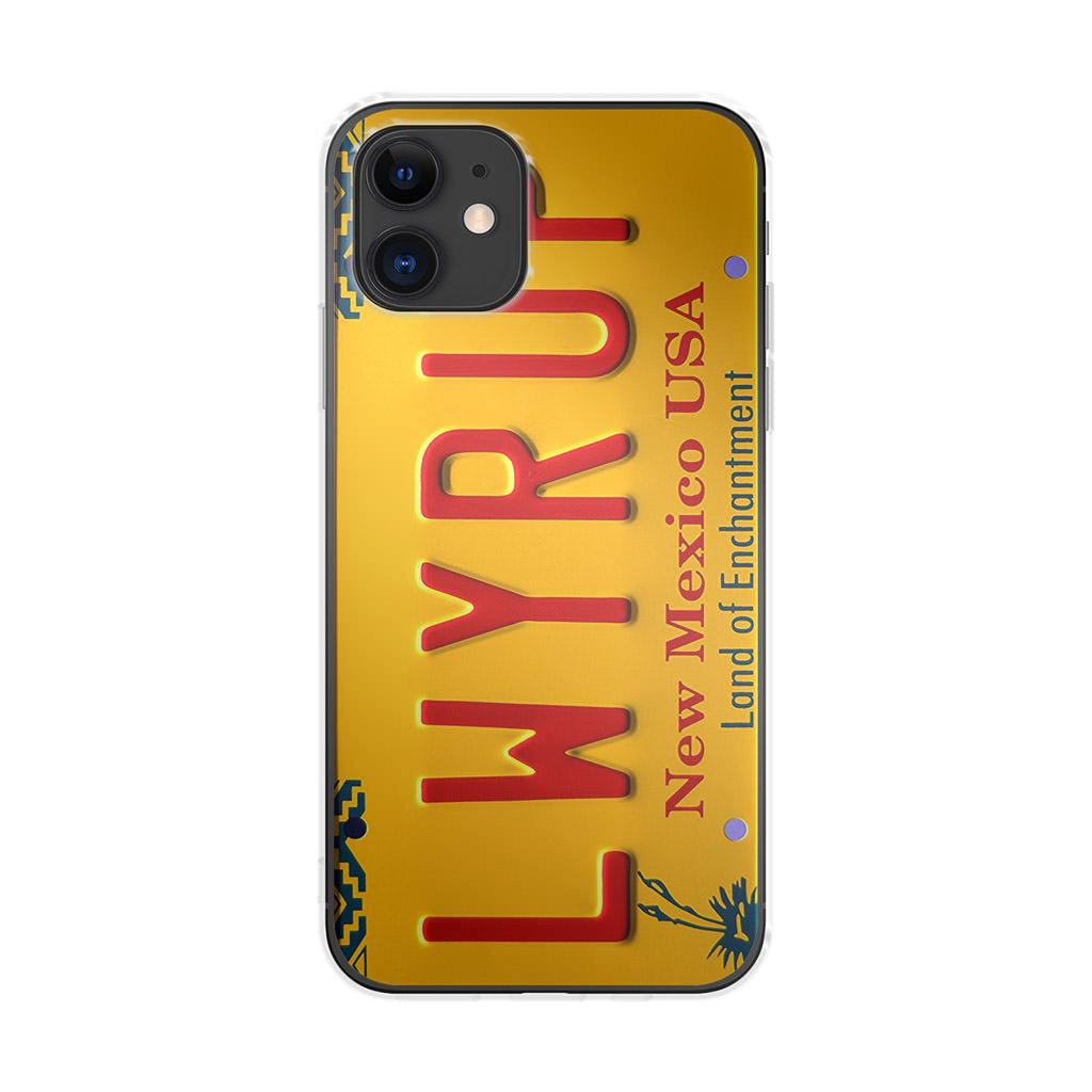 LWYRUP License Plate iPhone 12 Case