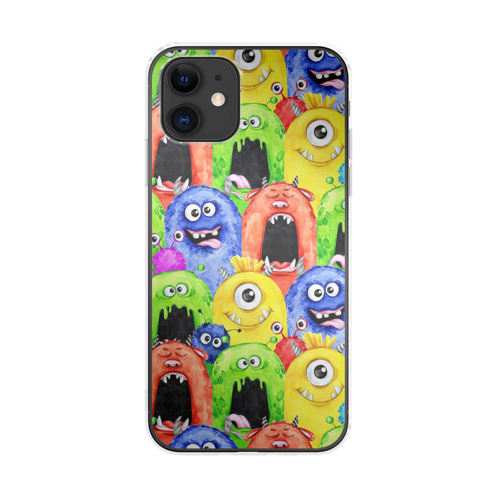 Monster Watercolor Art iPhone 12 Case