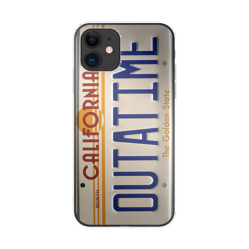 Back to the Future License Plate Outatime iPhone 11 Case