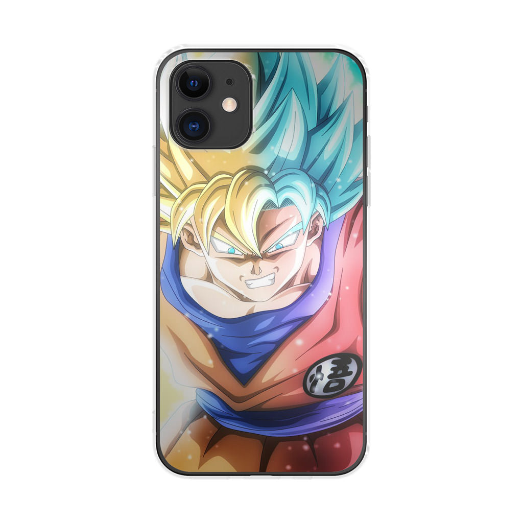 Goku SSJ 1 to SSJ Blue iPhone 11 Case