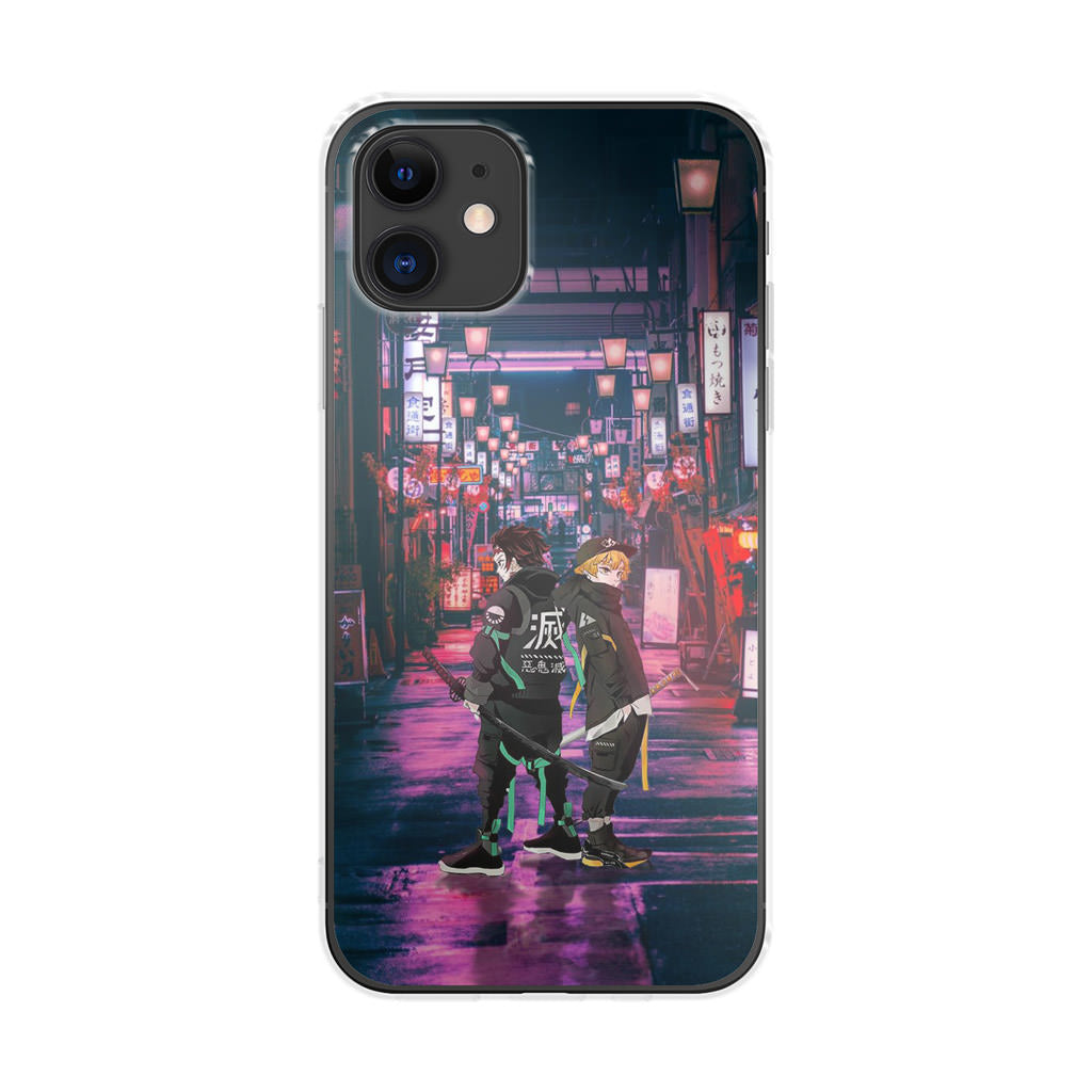 Tanjir0 And Zenittsu in Style iPhone 11 Case