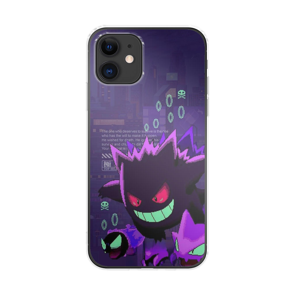 Gengar Pixel Art iPhone 12 Case