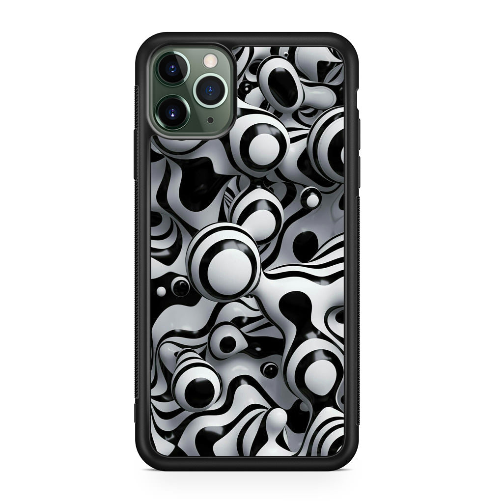 Abstract Art Black White iPhone 11 Pro Case