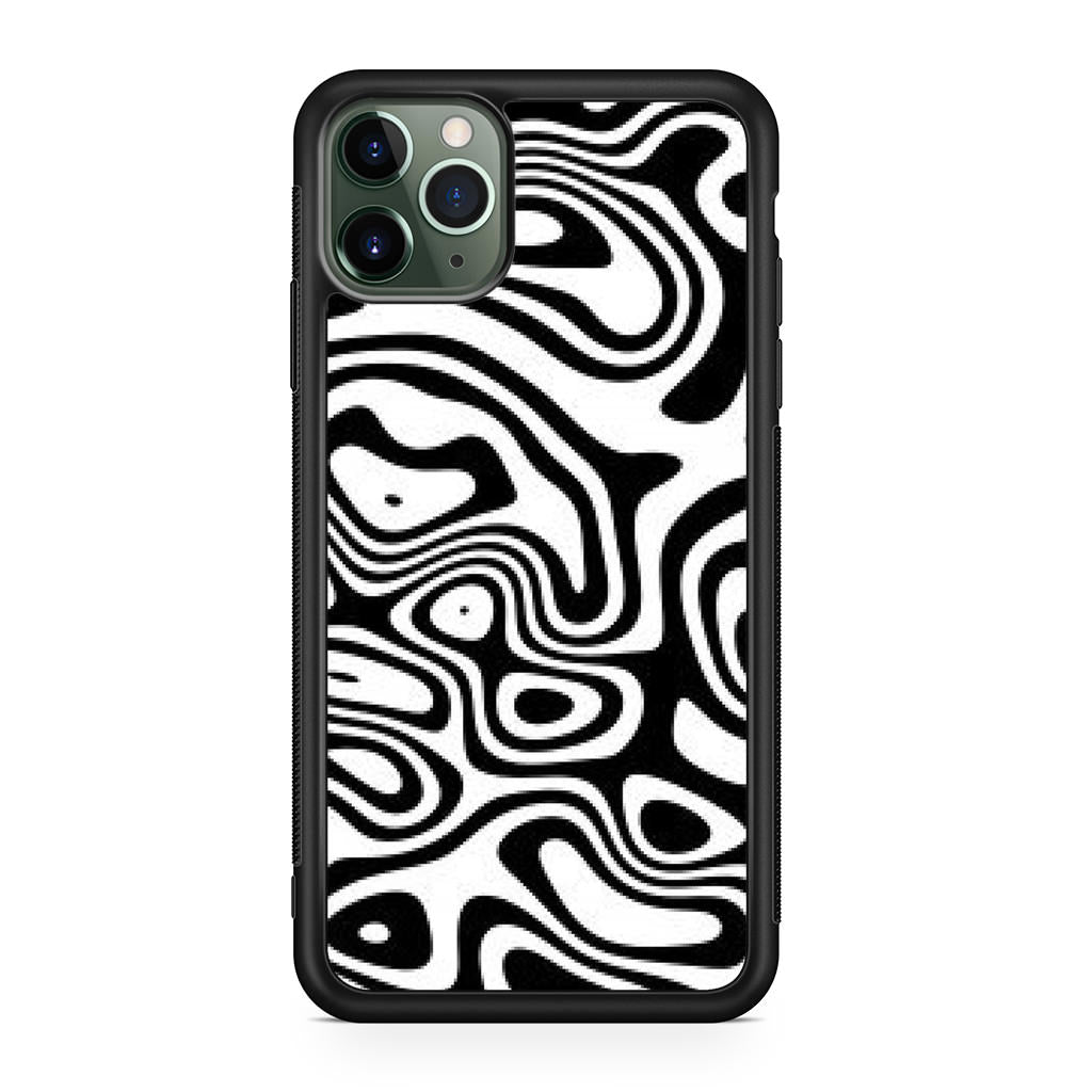 Abstract Black and White Background iPhone 11 Pro Max Case