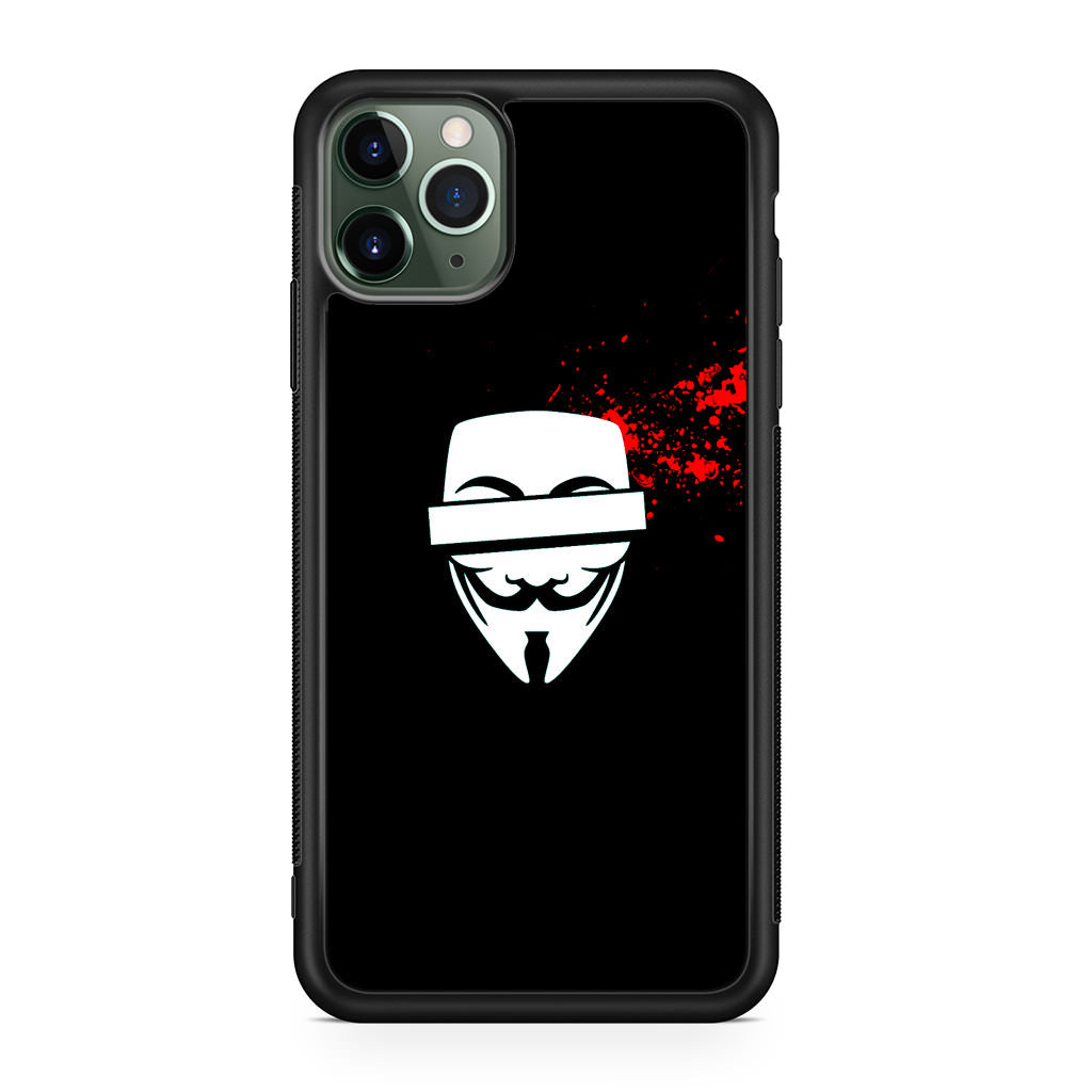 Anonymous Blood Splashes iPhone 11 Pro Case