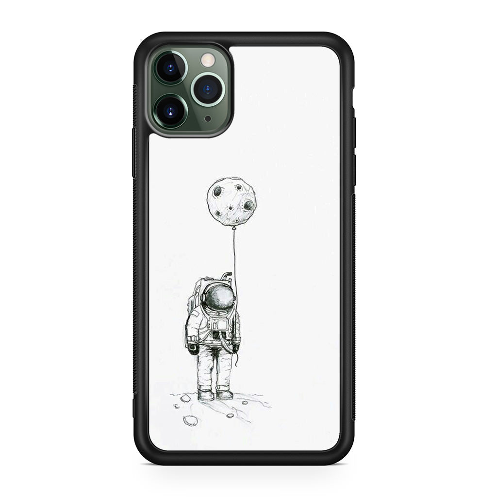 Astronaut Moon Balloon iPhone 11 Pro Case