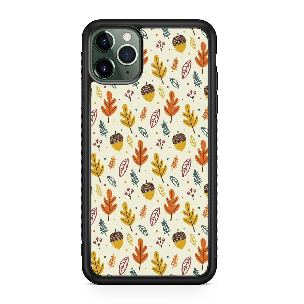 Autumn Things Pattern iPhone 11 Pro Case