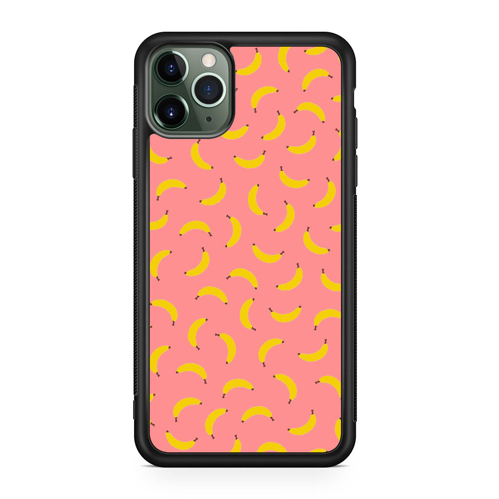 Bananas Fruit Pattern Pink iPhone 11 Pro Case