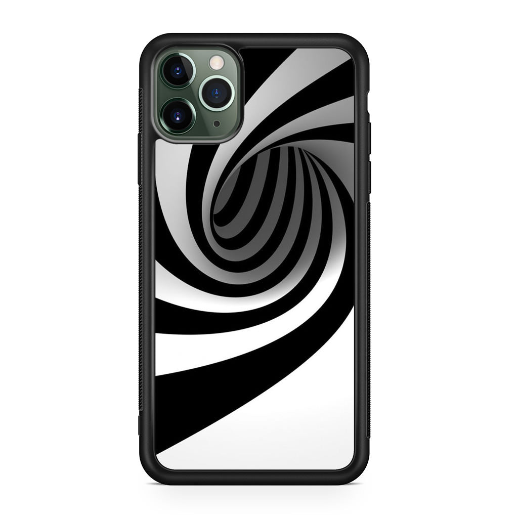 Black and White Twist iPhone 11 Pro Case