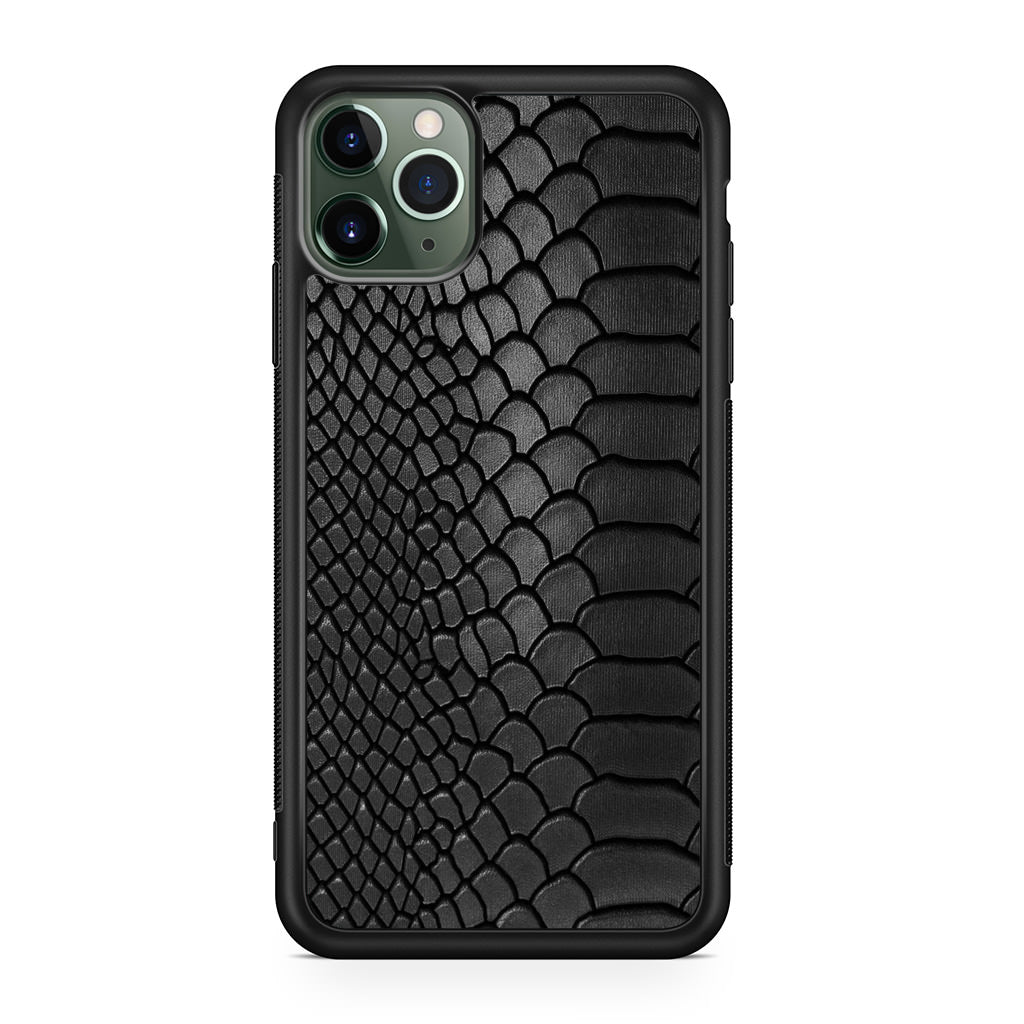 Black Snake Skin Texture iPhone 11 Pro Case