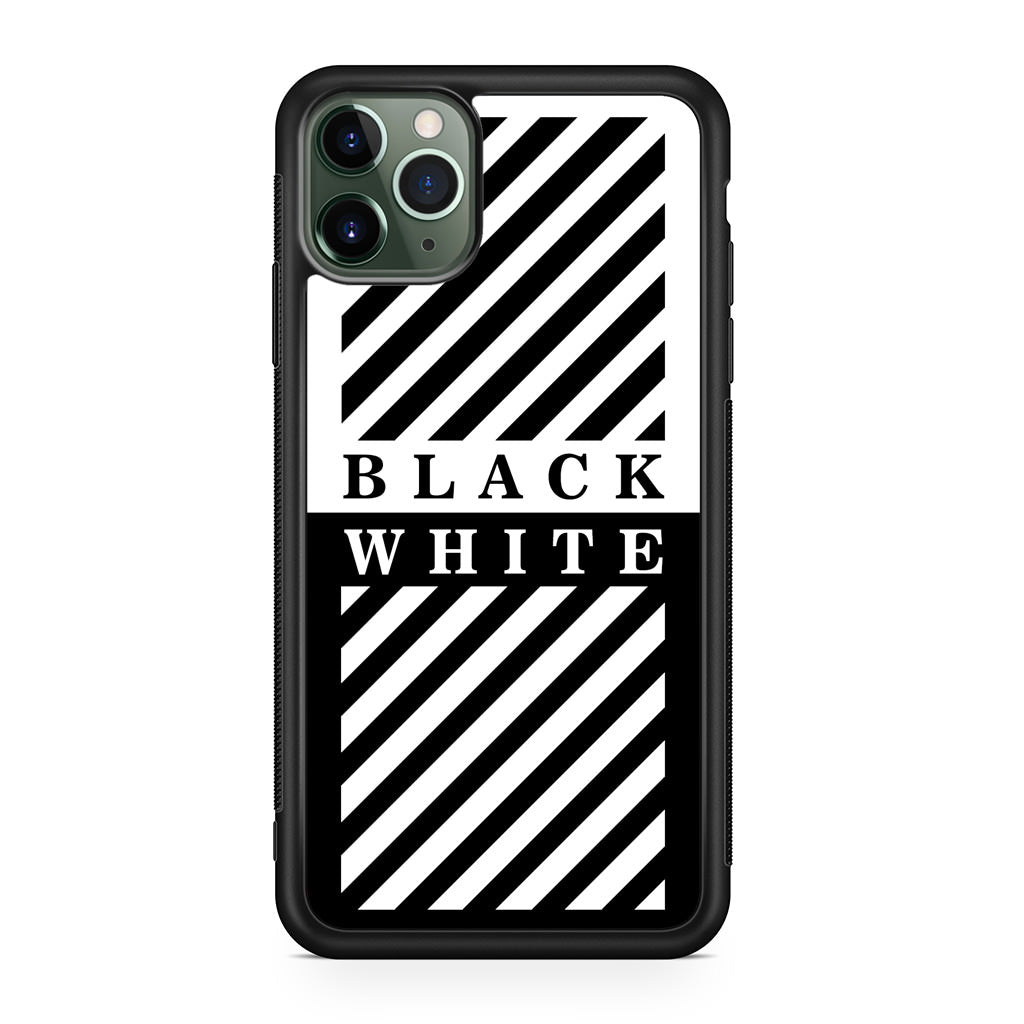 Black White Stripes iPhone 11 Pro Case