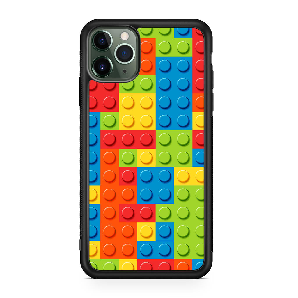 Blocks Rainbow Pattern iPhone 11 Pro Case