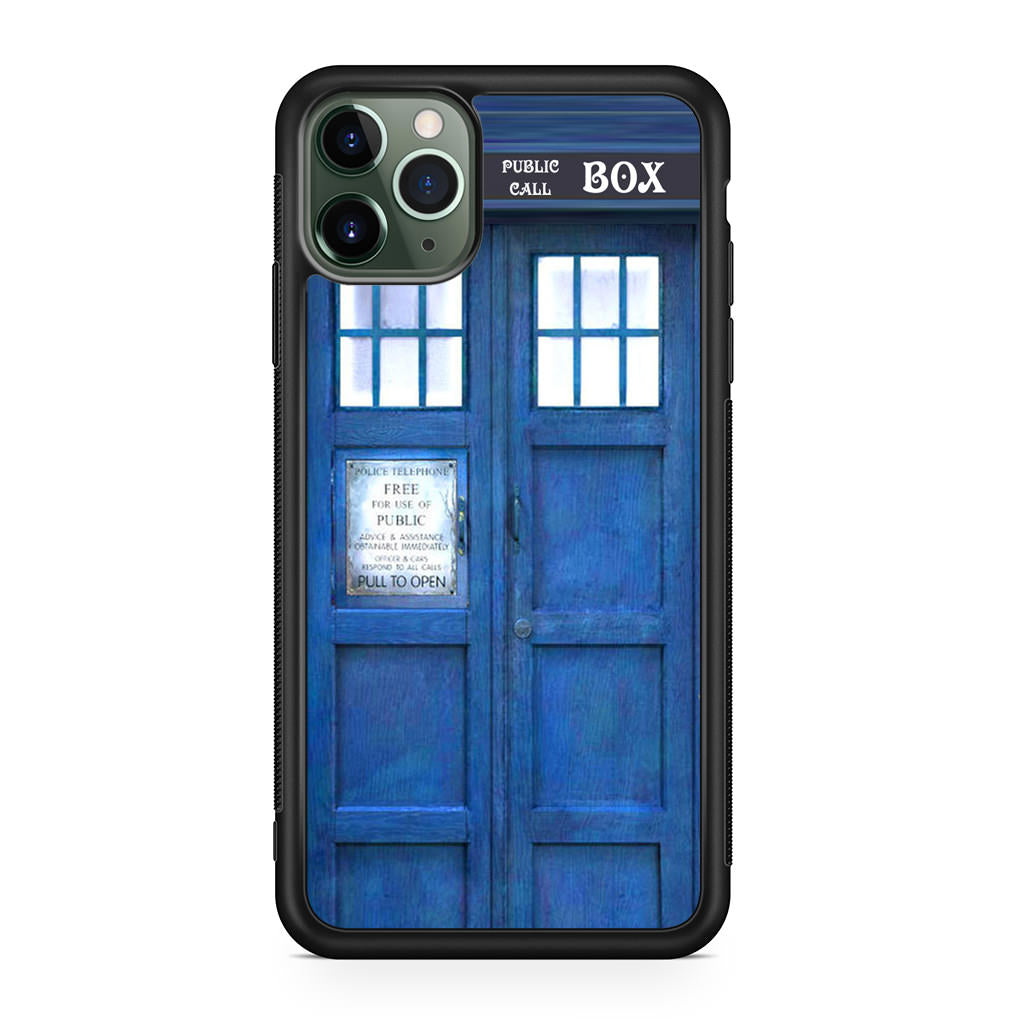 Blue Police Call Box iPhone 11 Pro Case