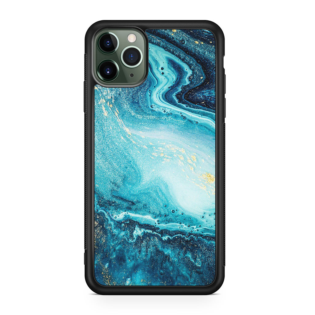 Blue Water Glitter iPhone 11 Pro Case