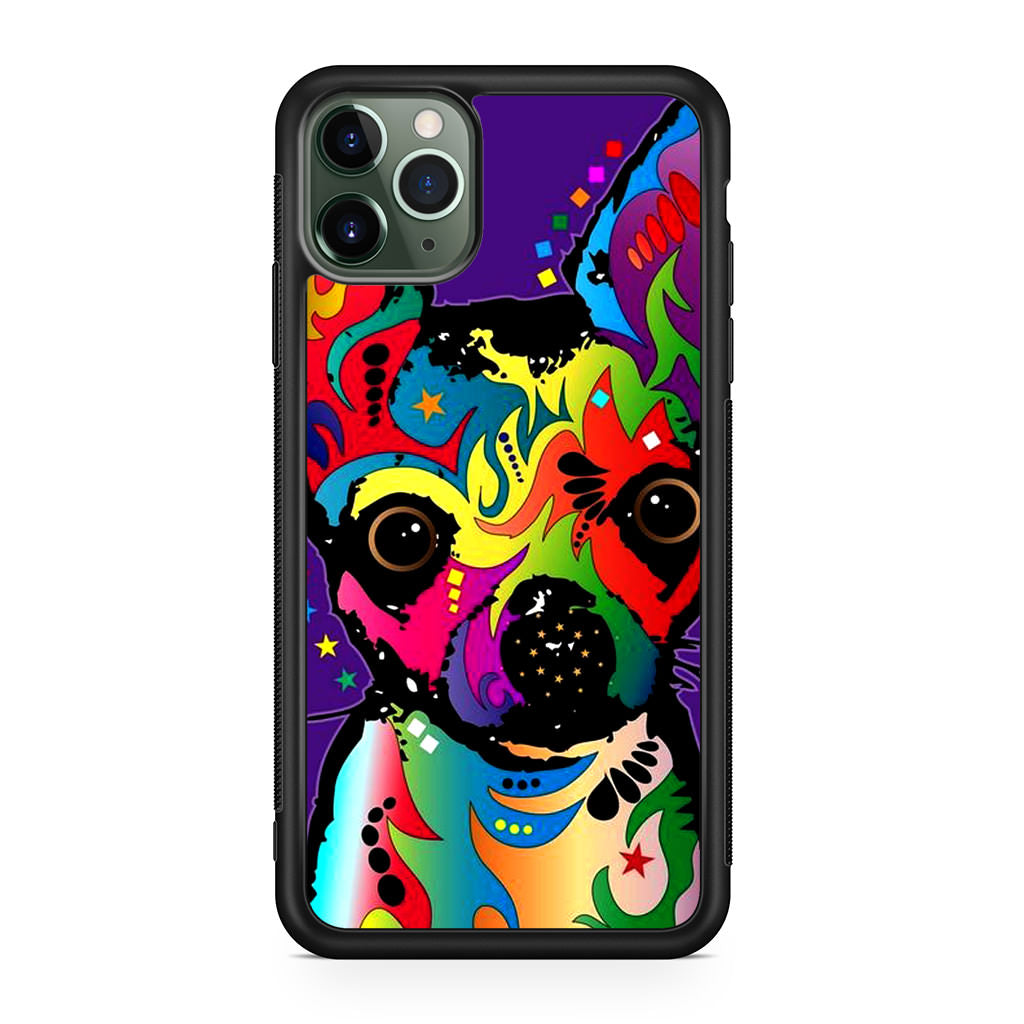 Colorful Chihuahua iPhone 11 Pro Case