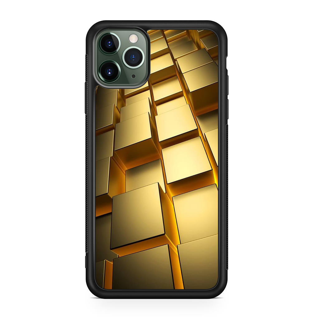 Golden Cubes iPhone 11 Pro Case