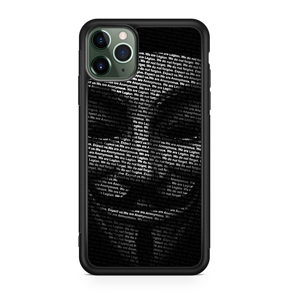 Guy Fawkes Mask Anonymous iPhone 11 Pro Max Case