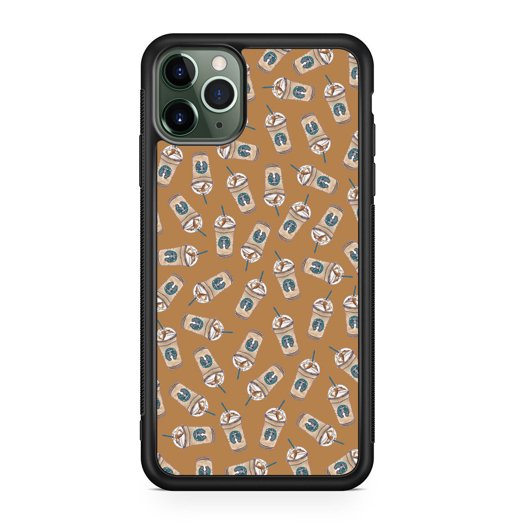 Iced Cappuccinos Lover Pattern iPhone 11 Pro Max Case