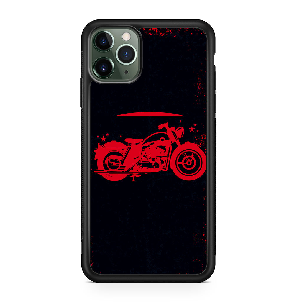 Motorcycle Red Art iPhone 11 Pro Case