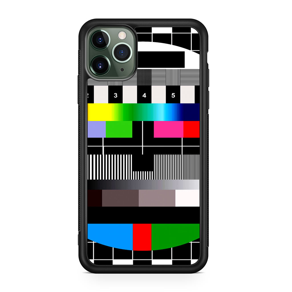 Scheme Pause TV Colorful Mesh iPhone 11 Pro Case