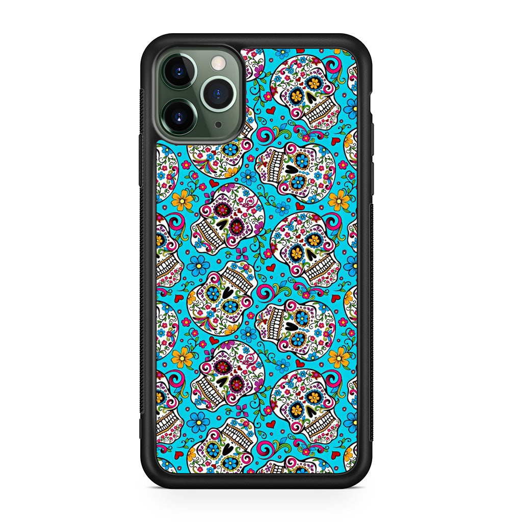 Skull Floral Sugar iPhone 11 Pro Case