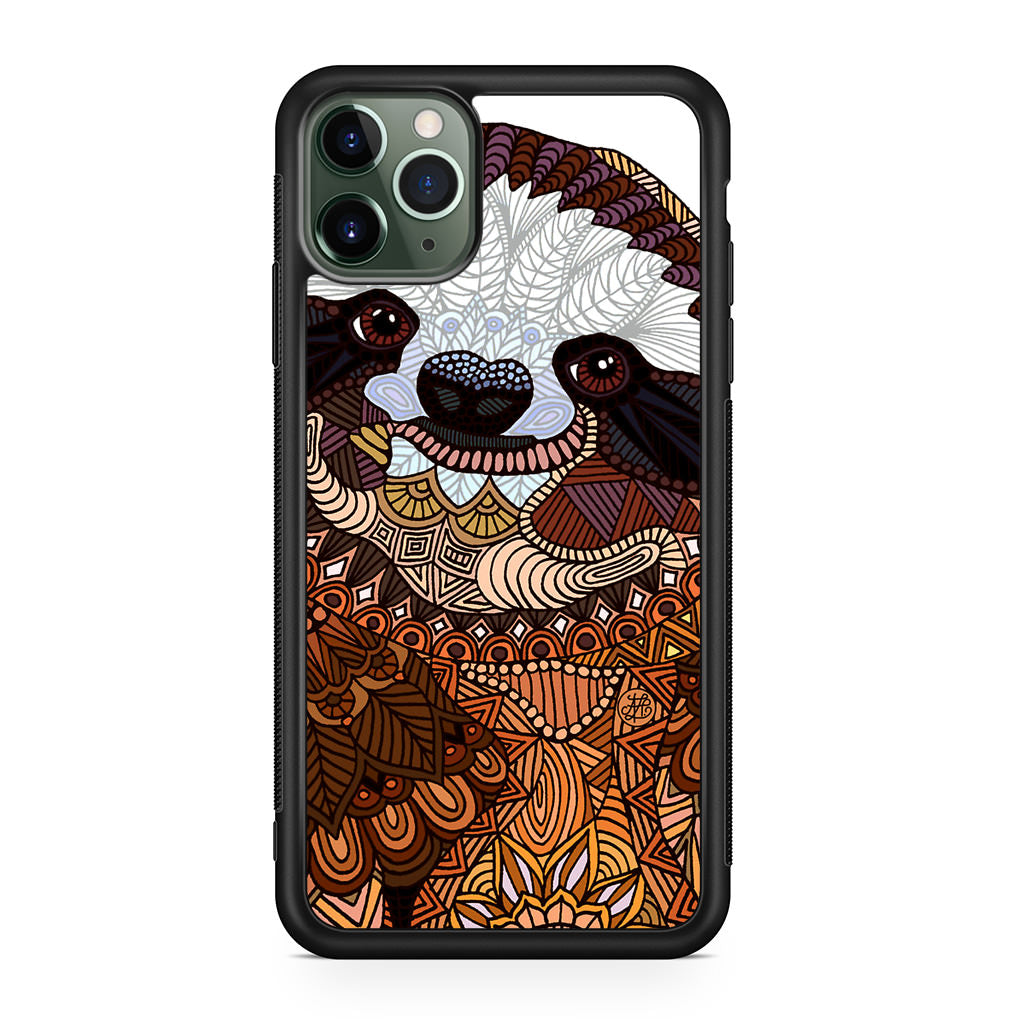 Sloth Ethnic Pattern iPhone 11 Pro Max Case