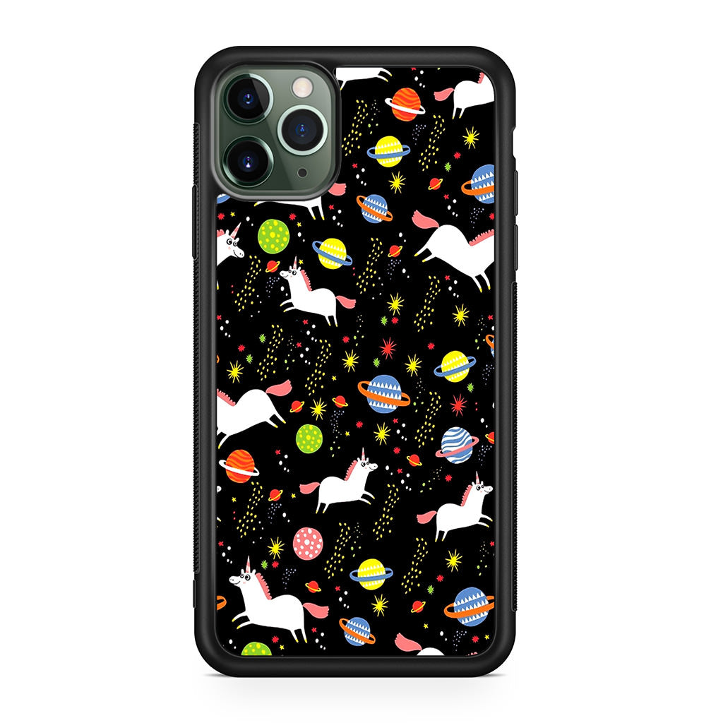 Space Unicorn Pattern iPhone 11 Pro Case