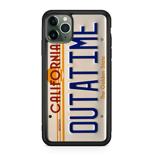 Back to the Future License Plate Outatime iPhone 11 Pro Max Case