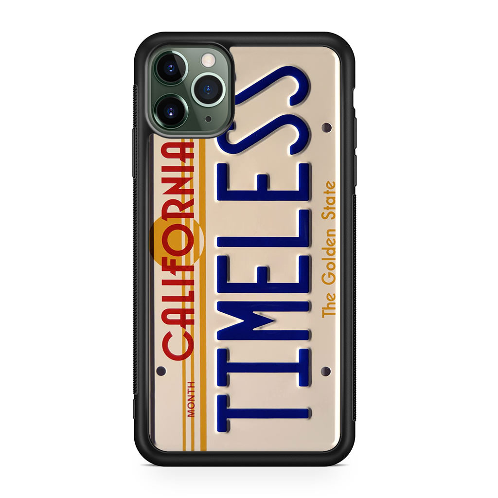 Back to the Future License Plate Timeless iPhone 11 Pro Case