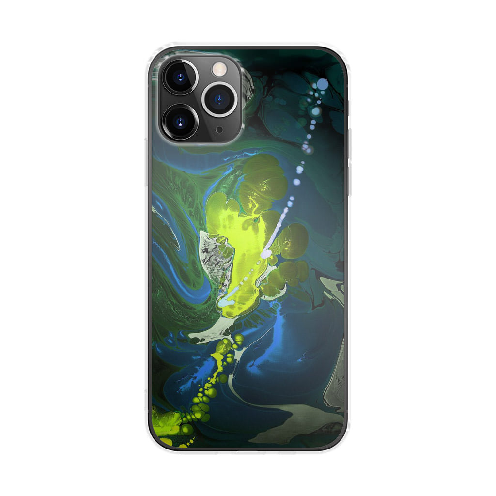 Abstract Green Blue Art iPhone 11 Pro Max Case