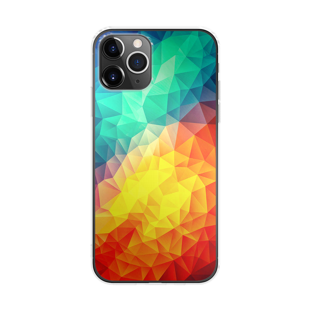 Abstract Multicolor Cubism Painting iPhone 11 Pro Case
